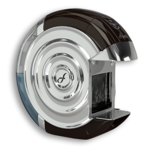 FUERTE® Noria™ Espresso Coffee Machine, Compatible with Nespresso® Capsule, Chrome, Brown
