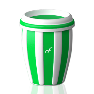 FUERTE® AltaCafe™ Coffee Mugs, Green - Set of 2