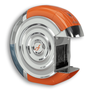 FUERTE® Noria™ Espresso Coffee Machine, Compatible with Nespresso® Capsule, Chrome, Orange