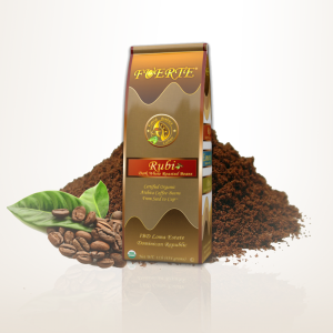 FUERTE® Allegra™ Rubi Ground Bean Coffee, Organic Arabica, Dark Roast
