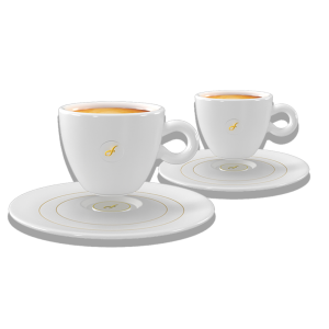FUERTE® Alta™ Lungo Cups - Set of 2 Cups & 2 Saucers