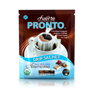 FUERTE® Pronto™ Americano Drip Coffee Bag, Organic Arabica, House Blend