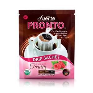 FUERTE® Pronto™ Fruitti Drip Coffee Bag, Organic Arabica, Natural Chocolate Berries