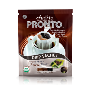 FUERTE® Pronto™ Forte Drip Coffee Bag, Organic Arabica, French Roast